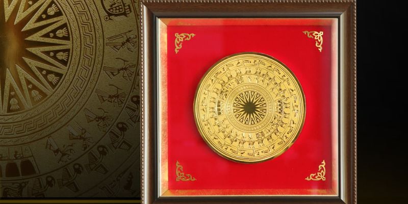 Tranh mạ vàng treo tường phong thủy