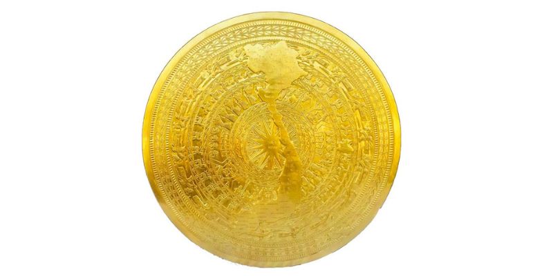 Mẫu mặt trống đồng phù hợp trang trí phòng khách – sảnh công ty.