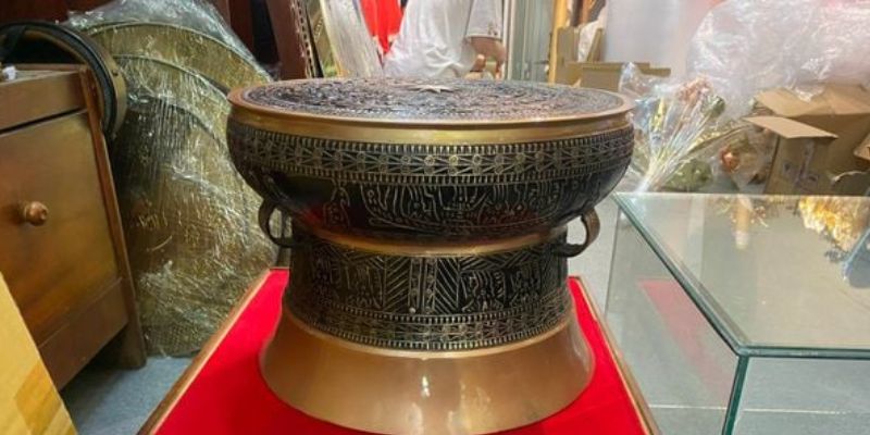 Sản phẩm quả trống đồng mang đậm bản sắc văn hóa Việt.