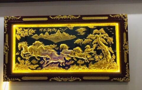 Tranh đồng mạ vàng là gì? Giá trị thẩm mỹ và phong thủy cao cấp
