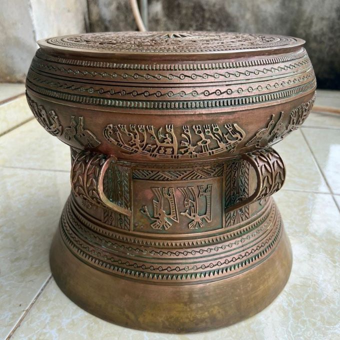 Quả trống đồng đường kính 50cm | Đồng đỏ nguyên chất