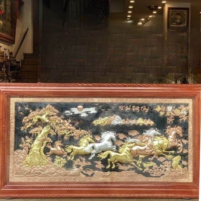 Tranh đồng Bát Mã – Biểu tượng may mắn và thành công vượt bậc