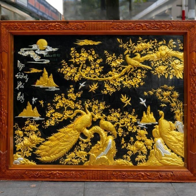 Tranh đồng Ngọc Đường Phú Quý chạm tay thủ công | Đủ kích thước