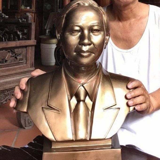 Tượng truyền thần đồng đỏ | Đúc thủ công theo yêu cầu